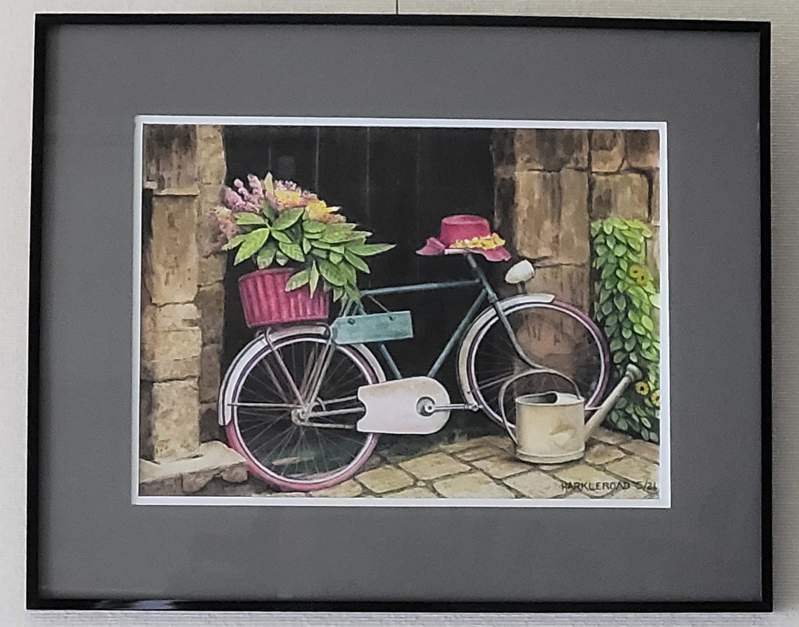 Tim H Bicycle Art work for Silent auction